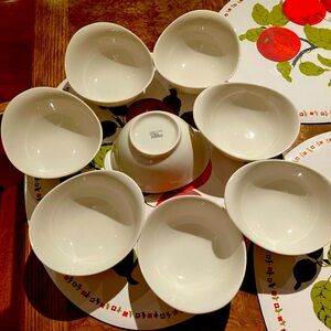 Elegant White Porcelain Bowl Set